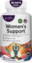 Ženy Podpora Supplement- Natural Hormone Regulation- Menopauza podpora Doplnok- Estrogen Rich Supplement- Aktívne zložky pilulky na pomoc rovnováhu hormóny non-GMO