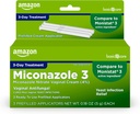 Amazon Basic Care Mikonazol Nitrate Vaginálny krém (4 percentá), 3-dňová liečba kvasiniek pre ženy, 0,18 unca - 3 počty (Pack of 1)