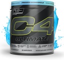Cellucor C4 Ultimate pred tréningom prášok - bez cukru pred tréningom Energetické doplnky pre mužov a ženy - 300mg kofeínu + čajKrina + Dynamine + Kreatín - mrazené bomby, 20 Servisov