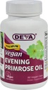 Deva Vegan Evening Primrose Oil - Nerafinovaný - Studené lisované - bezlepkové - 90 Vegan Kapsule (dávka 2)