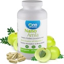 One Planet Nutrition Nano Amla 500 mg Veggie Capsules (120 Servings), Amla Fruit Extract, s vysokým obsahom vitamínu C pre výrobu kolagénu a imunitnú podporu, non-GMO, Vegan, Gluten-free