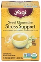 Yogi čaj Organic Sweet Clementine Stres Suplement, 16 Počet