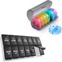 2 balenie týždenne pilulky Organizátor 7 deň 2 časy denne, Sukuos veľké denné pilulky box pre tabletky/vitamín/rybový olej/doplnky, BPA zadarmo pilulky prípady, ľahko čistiť