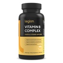 LEGION vitamín B-komplex (120 kapsuly) - vitamín B komplex s cholínovou a inozitol podporuje náladu a funkcie pečene - Vegan B komplex Vitamíny Podpora Energetický metabolizmus a svalová funkcia