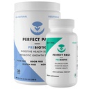 PERFECT PASS Prebiotiká a probiotiká pre tráviace zdravie, kapsule a prášok Supplement Bundle pre dospelých, prírodné Bacillus kmeň s PHGG pre Gut a tráviace wellness