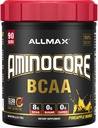 ALMMAX Nutrition AMINOCORE BCAA, Ananás Mango - 945 g prášok - 8.18 Grams Amin s rozvetveným reťazcom kyselinami na podávanie - s B vitamínmi - bez výplne alebo non-BCAA Aminos - bez cukru - 90 porcií