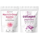 Micro Ingrediencie Multikolagen Protein Powder 2lbs & Myo & D-Chiro Inositol Powder Bundle 2 Pack 