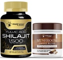 WELLNESS LABSRX Shilajit Pure Himalayan Kapsule 15,000mg - Hubová káva Blend