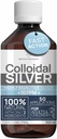 Koloidné striebro Tekutina 8 fl oz 10 PPM - Bioaktívna hydrosol Strieborná voda - Prírodná imúnna podpora Nano Sol Supplement Riešenie - Kvalitné iónové minerály - Organická štruktúra Striebro