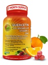 Quercetin s hypromelínom Vitamín C a zinok obohatený o organické celé potraviny - 1215 mg na serving - Quercetin Phytozome 500 mg kapsuly s zázvorom a flavonoidy na imunitnú podporu - 120 grófov