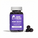 Baby Blues Berry Boost pre mamičky, Imunity Elderberry Gummies Imunity Support s vitamínom C a zinkom pre dospelých, non-GMO imunitný systém Vitamíny Booster Vegan Gluten Free Gummies, 60ks