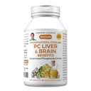 Andrew LESSMAN PC Pečeň a mozog Výhody 60 Softgels - Fosfatidyl Choline, Najdôležitejší stavebný blok pre zdravé pečene a mozgu štruktúry, Funkcia. Žiadne prídavné látky. Ľahko prehĺtať softgely