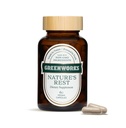 Greenworks Nature's Rest Melatonin Free Sleep Aid - Organic Herbal Supplement with Ashwagandha & Valerian Root - Vegan Capsules, 60 Gróf.