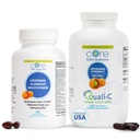 Základné Med Science Lipozomálne vitamín B- Complex a vitamín C 1000mg mäkké gély Bundle pre zdravie srdca a imunitný systém