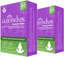 Azendus Mood 400mg 2-Boxes of S-Adendozylmetionín Butanedisulfónan (SAM-e) 120 Enteric Coated Tablets - Vegan, Gluten Free, Soy Free
