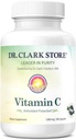 Dr Clark vitamín C doplnok 1000mg - lepok bez, Imunita podpora, Silný antioxidant, podporuje funkciu mozgu, podporuje tkanivo formácie a opravy, 100 želatíny kapsuly