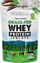 Opportuniteas Grass Fed Vanilla Whey Protein Izolačný prášok - 22g Proteínový prášok Bez umelých sladidiel, kríky bez hormónov, negeneticky modifikované - 1lb