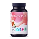 LIVS Beauty Plus Gummy vitamíny - Biotín Gummy pre vlasy, pokožku a nechty 