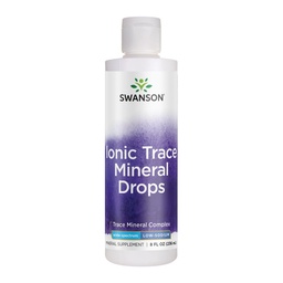 Swanson Concentrace Trace Mineral Drops 8oz-Complete Minerálny komplex pre energiu, hydratáciu a elektrolytovú rovnováhu nad 72 vysoko absorpčných iónových minerálov, ako je horčík, draslík, vápnik (2 balenia)