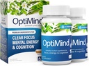 Optimind Bacopa Monnieri Brain Supplement for Memory and Focus, Nootropics with Fosfatidylserin, Huperzine A, non-GMO, Klinicky študované zložky, 64 Kapsule