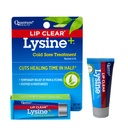 Quantum Health Lip Clear Lysin+ Cold Sore Liečba Soothe & Hydratačné Mouth Sores - L-Lysine Menthol Calendula & Propolis Masť - Transparentné horúčka Blister lieči Balm - 0.25 Oz