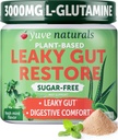 Yuve Gut Health Restore, Vegan & Non-GMO Leay Gut Repair Doplnky, pomáha k úľave Bloating, pálenie záhy, Zápcha, plyn & SIBO, s L-Glutamine, Licorice, & Aloe, Farmaceutická trieda, 30 Servs