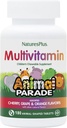 PrírodaPlus Živočíšny sprievod Detské žuvacie Multivitamín - 180 Zvieracie-Shaped Tablety, Balenie 3 - Prírodné rozmanité príchute - Vegan, Gluten Free - 270 Celkové služby