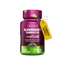 ORZAX Elderberry Kapsule - Imunitná podpora Supplement with Elderberry Vitamín C and Zinok - Antioxidanty Supplement pre Ženy a mužov (60 Rastlinné kapsuly)
