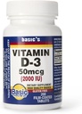 Základné vitamíny Prírodný vitamín D-3 2000 IU - 200 filmom obalených tabliet