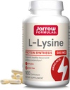 Jarrow Formulates L-lyzín 500 mg, Dietary Supplement, Amino Acid for Protein Synthesis and Healthy Tissue Support, 100 Kapsule, 100 Day Supply