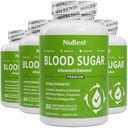 NuBest krvný cukor - Premium Formula s horkou Melon, Ashwagandha, škorica, Chróm, horčík, Vitamíny, Alpha Lipoová kyselina, Cayenne korenie - Podpora zdravé krvi cukor - balenie 4
