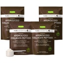 Igennus Free Range Grass Fed Hydrolyzed Bovine Collagen Peptides, Neutrálna chuť, 100% Najvyšší stupeň Bovinový kolagén Proteín prášok, Typy 1, 2 a 3, Čistá značka, Non-GMO, Voľný rozsah,4 x 40 Servings
