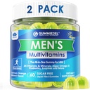 2 balenia - Pánske Multivitamíny Gummy, Multiminerály, Vegan Omega 3, CoQ10, Probiotiká, Denné Mens Vitamíny A C D E B6 B12, Metylované multivitamíny pre mužov, Energia, imunita, bez cukru, Vegan (Žiadne železo)