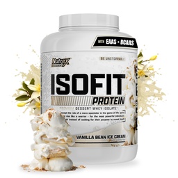 Nutrex Research IsoFit Srvátkový prášok Srvátkový proteín Instantizovaný 100% Srvátkový proteín Izolát (70 Slúži, Vanilla Bean Zmrzlina)