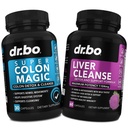 Cleanser Colon Detox & Pečeň Čistenie - 15 Day Colon Cleanse Pills Probiotic & Pečeň Detox Podpora Supplement Milk Thitle púpava - Bowel Movement Supplements for Intestinal Bloating Gut
