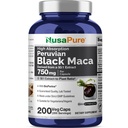 NusaPure Black Maca Root 50:1 extrakt, 750 mg ekvivalent 37,500 mg 200 Veggie Per Caps (Vegan, Non-GMO)