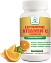 Lipozomálne vitamín C 1200 mg na porciu 180 Veggie Kapsule vo fľaši Vysoká absorpcia Vitamín C Tabletky Doplnky Tuk Rozpustný Vit C Výkonný Antioxidant s imunitného systému Podpora vyrobené v USA