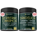Bundle 7in1 Berberine HCl & 6in1 Púpava Supplement - Podpora imunitného, tráviaceho a srdcového zdravia
