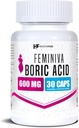 Feminiva Kyselina boritá Vaginálne domnienky 30 Gróf 600 mg 