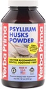 Yerba Prima Psyllium Husks Fiber Powder, 12 Ounce - Natural Fiber Supplement - Colon Cleans - Gut Health - Vegan, Non-GMO, Gluten Free