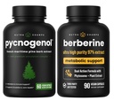 NutraChamps Kompletný cirkulačný a metabolický boost: Pycnogenol a Berberine Duo
