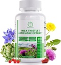 Mlieko Thitle Supplement, Pečeň Clean Detox & Repair Formula, 16-in-1 Bylinné Pečeň Podpora Pilulka s Artichoke, L-Ergotioneine, Turnjujube Púpava extrakt pre Pečeň & Antioxidant 120 Kapsule