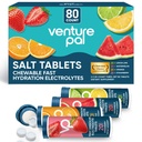 Venture Pal Chewable Electrolyte Tablety, 80 Gróf Fast-Disolve Sugar-Free Stick Salt Tablety - Balíček odrôd pre rýchlu hydratáciu, vonkajšie beh, turistika, športy 