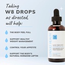 Consult Health W8 kvapky - Doctor Formulated Liquid Weight Loss Supplement with DygloFit- Supports Appetite Control, Metabolizmus & Hormone Balance - Natural Antioxidant Protection-2 Droppers Dvakrát denne