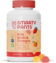 SmartyPants Kids Complete Gummy Vitamíny: Multivitamín, Vitamín D3, B12 (metylkobalamín), A Omega 3 DHA / EPA Rybí olej, 120 počet