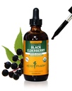 Herb Pharm Certified Organic Black Elderberry Liquid Extract for Immune System Support, alkohol-free Glycerit, 4 Ounce