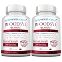 Schválená veda Bloodsyl - podporuje prietok krvi - Hawthorn Berry, Horčík, BioPrine - Vegan - 180 kapsúl - balenie po 2