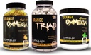 CONTROLLED LABS Bundle zahŕňa 45 porcií Orang Triad, Orange Oximega Greens Spearmint a 120 Ct Orange Oximega Fish Oil Softgels