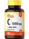 Sundance Vitamín C 1000 mg s Rose HIPS 