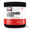 FORCE FACTOR L-Glutamine Powder for Post Workout Recovery, Muscle Recovery, Healthy Muscle Function, and Imunity, 5000mg/5g Glutamine Supplement, Vegan, Non-GMO, 60 Servings